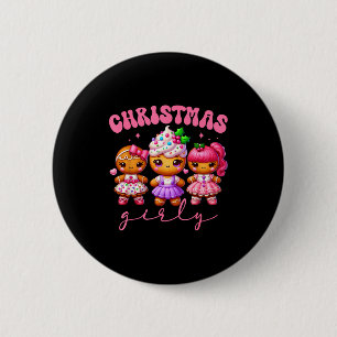 Nk Cute Gingerbread Christmas Girly Pajama Outfits 6 Cm Round Badge