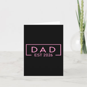 Nk Dad Est. 2026 Logo Father 2026 Loading New Dad  Card
