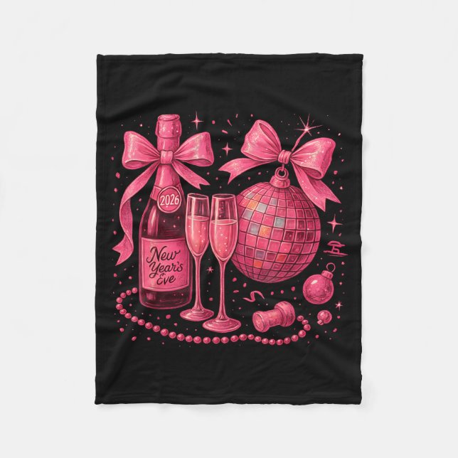 Nk Disco New Year’s Eve 2026 Champagne Style  Fleece Blanket (Front)