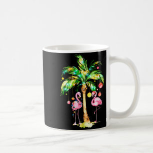 Nk Flamingo Christmas Palm Tree Trocal Xmas Holida Coffee Mug