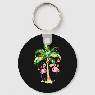 Nk Flamingo Christmas Palm Tree Trocal Xmas Holida Key Ring
