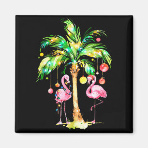 Nk Flamingo Christmas Palm Tree Trocal Xmas Holida Magnet