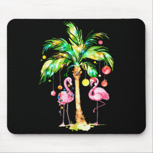 Nk Flamingo Christmas Palm Tree Trocal Xmas Holida Mouse Mat