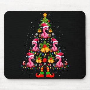 Nk Flamingo Christmas Tree Santa Hat Xmas  Mouse Mat