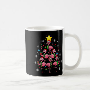 Nk Flamingo Christmas Tree With Santa Hats &amp; H Coffee Mug