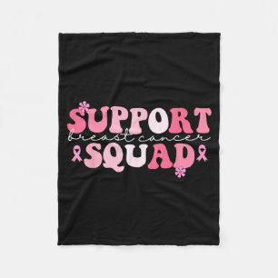 nk Groovy Suprt Squad Breast Cancer Awareness Fleece Blanket