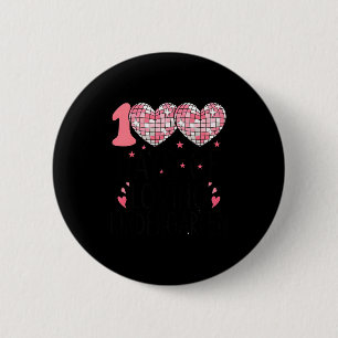 Nk Heart Kindergarten Valentine 100 Days For Girl  6 Cm Round Badge
