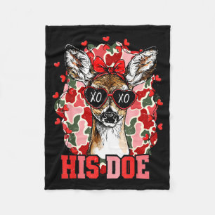 Nk His Doe Camo Deer Hunting Camouflage Matching C Fleece Blanket