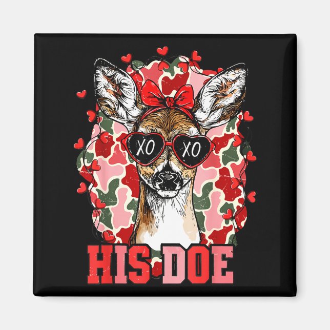 Nk His Doe Camo Deer Hunting Camouflage Matching C Magnet (Front)