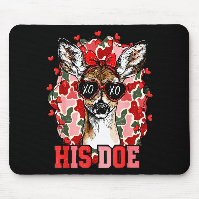 Nk His Doe Camo Deer Hunting Camouflage Matching C Mouse Mat (Front)