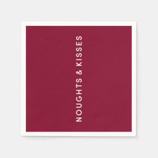 NK Logo on Small Cocktail Napkin