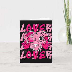 Nk Loser Lover Nk Drip Heart Matching Tee For Men Card