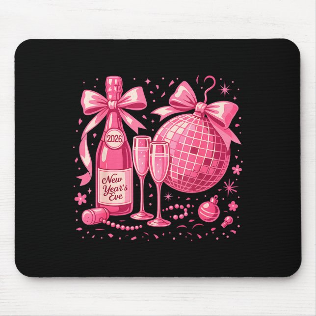 Nk New Year's Eve 2026 Disco Champagne Party  Mouse Mat (Front)