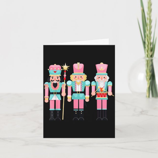Nk Nutcracker Squad Xmas Nk Christmas Pajamas Wome Card (Front)