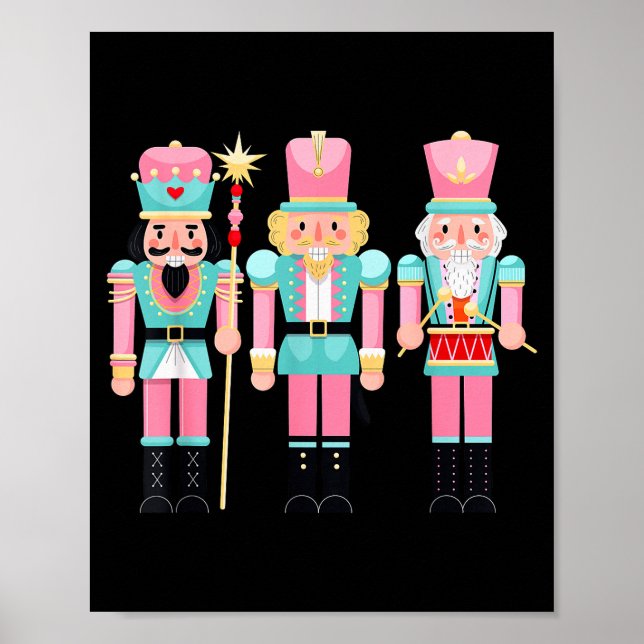 Nk Nutcracker Squad Xmas Nk Christmas Pajamas Wome Poster (Front)