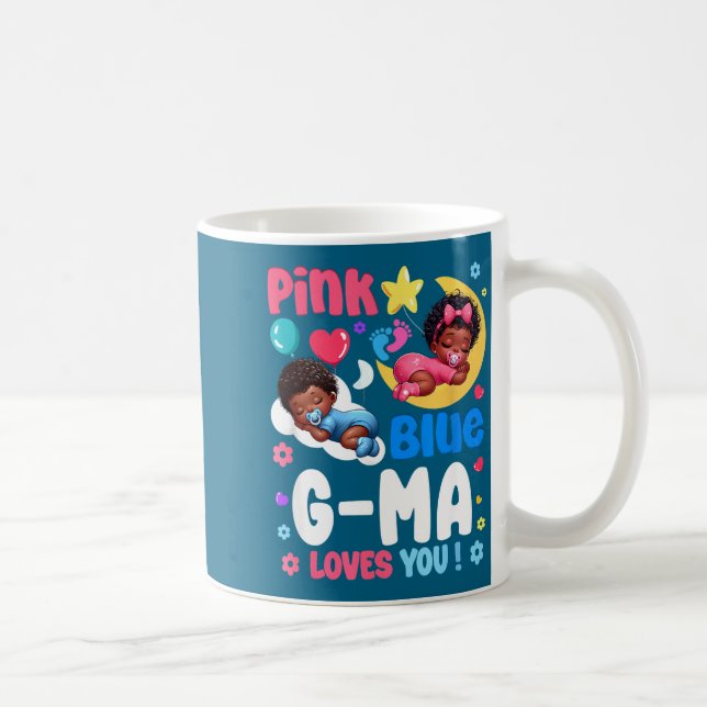 Nk Or Blue G Ma Loves You Baby Gender Reveal Party Coffee Mug (Right)