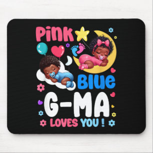 Nk Or Blue G Ma Loves You Baby Gender Reveal Party Mouse Mat