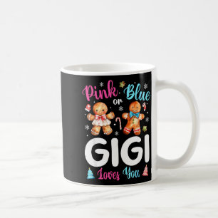 Nk Or Blue Gigi Loves You Gender Reveal Christmas Coffee Mug