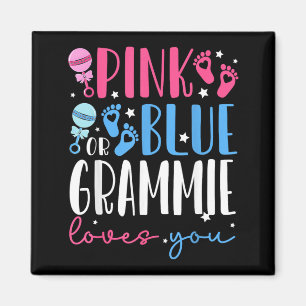 nk or Blue Grammie Loves You Gender Reveal Magnet