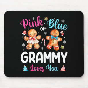 Nk Or Blue Grammy Loves You Gender Reveal Christma Mouse Mat