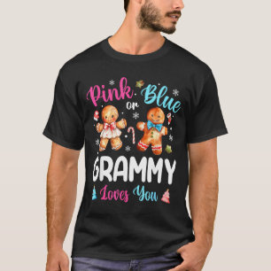 Nk Or Blue Grammy Loves You Gender Reveal Christma T-Shirt