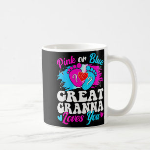 Nk Or Blue Great Gr Love You Baby Gender Reveal  Coffee Mug