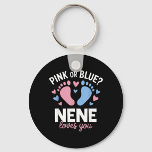 nk Or Blue Nene Loves You Gender Reveal Party Key Ring