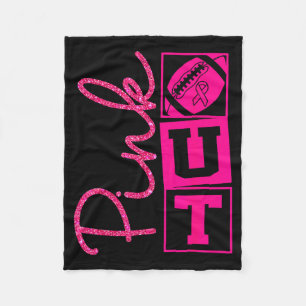 Nk Out Breast Cancer Awareness Football Srts Men C Fleece Blanket