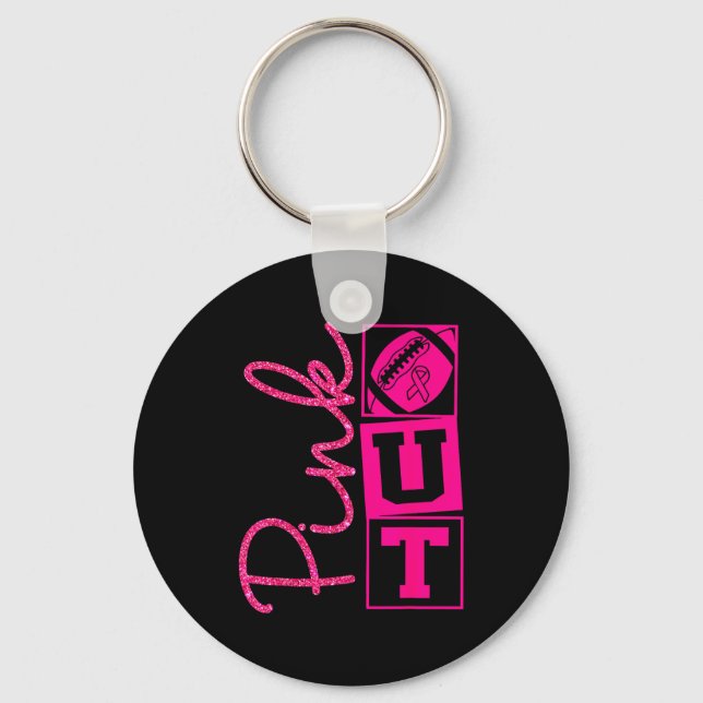 Nk Out Breast Cancer Awareness Football Srts Men C Key Ring (Front)