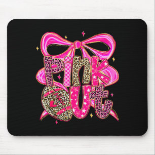 Nk Out Breast Cancer Football Coquette Bow Mom Gir Mouse Mat