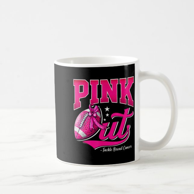Nk Out Football Breast Cancer Awareness Men Women  Coffee Mug (Right)