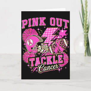Nk Out Tackle Breast Cancer Awareness American Foo Card