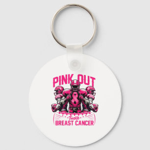 Nk Out Tackle Breast Cancer Awareness American Foo Key Ring