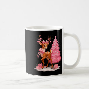 Nk Reindeer Coquette Bow Christmas Tree Pajamas Gi Coffee Mug