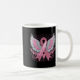 Nk Ribbon Angel Wings Breast Cancer Awareness Wome Coffee Mug