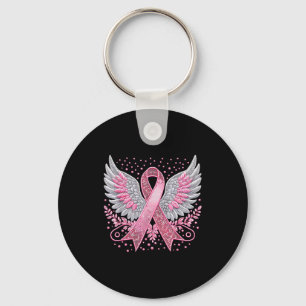 Nk Ribbon Angel Wings Breast Cancer Awareness Wome Key Ring