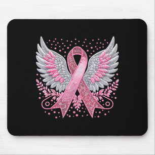 Nk Ribbon Angel Wings Breast Cancer Awareness Wome Mouse Mat