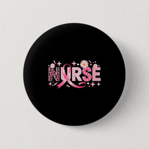 Nk Ribbon Stethoscope Nurse Life Breast Cancer Awa 6 Cm Round Badge