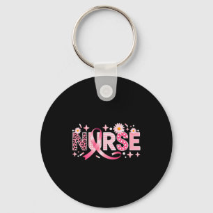 Nk Ribbon Stethoscope Nurse Life Breast Cancer Awa Key Ring
