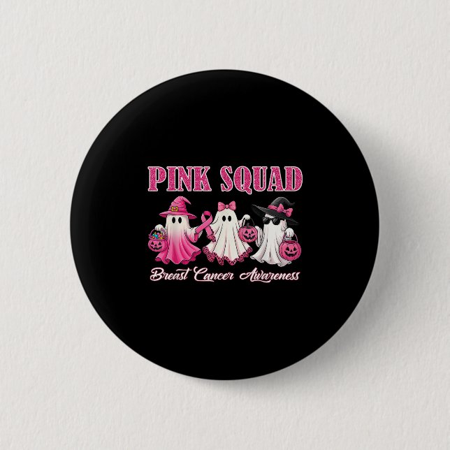 Nk Squad Breast Cancer Awareness Boo For Kids Todd 6 Cm Round Badge (Front)