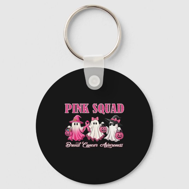 Nk Squad Breast Cancer Awareness Boo For Kids Todd Key Ring (Front)