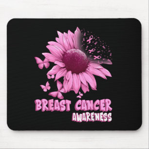 Nk Sunflower Breast Cancer Awareness Ribbon In Oct Mouse Mat