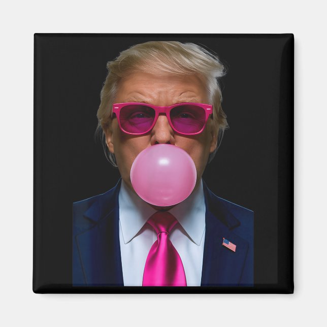 Nk Sungles Funny Donald Trump Nk Bubble Gum 2024  Magnet (Front)