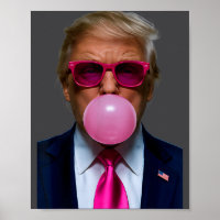 Nk Sungles Funny Donald Trump Nk Bubble Gum 2024 