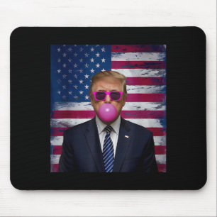 Nk Sungles Trump Bubble Gum 2024 Usa Flag Vintage  Mouse Mat