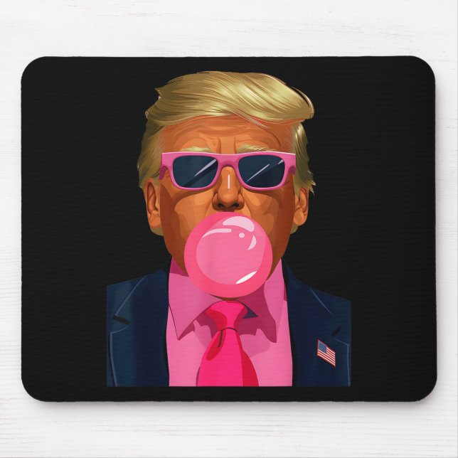 Nk Sungles Trump Bubble Gum 2024 Vote President Fu Mouse Mat (Front)