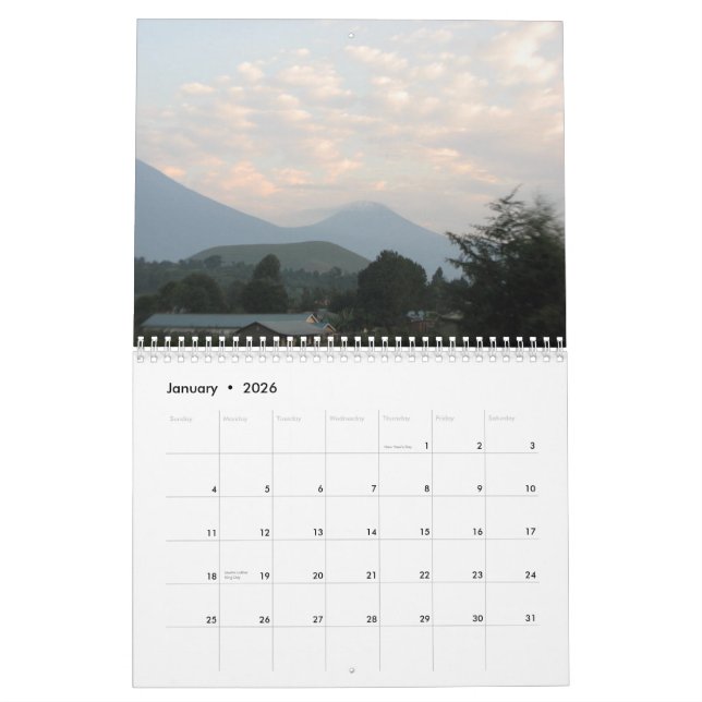 Nkuringo Group Calendar (Jan 2026)