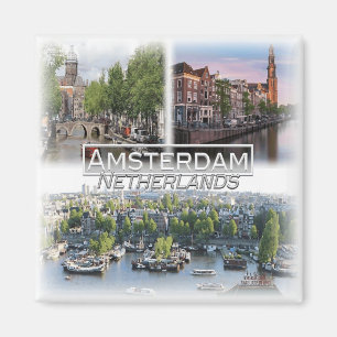 NL0028 Europe, Netherlands, Amsterdam, fridge Magnet