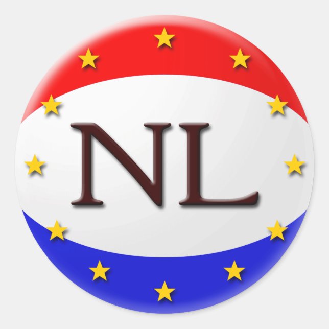 NL CLASSIC ROUND STICKER (Front)