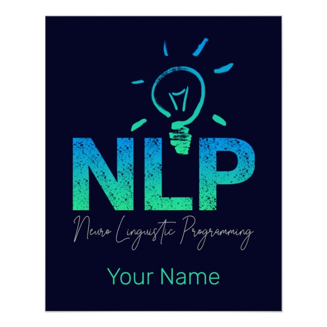 NLP Neuro-linguistic Programming Coach And Trainer Poster (Front)